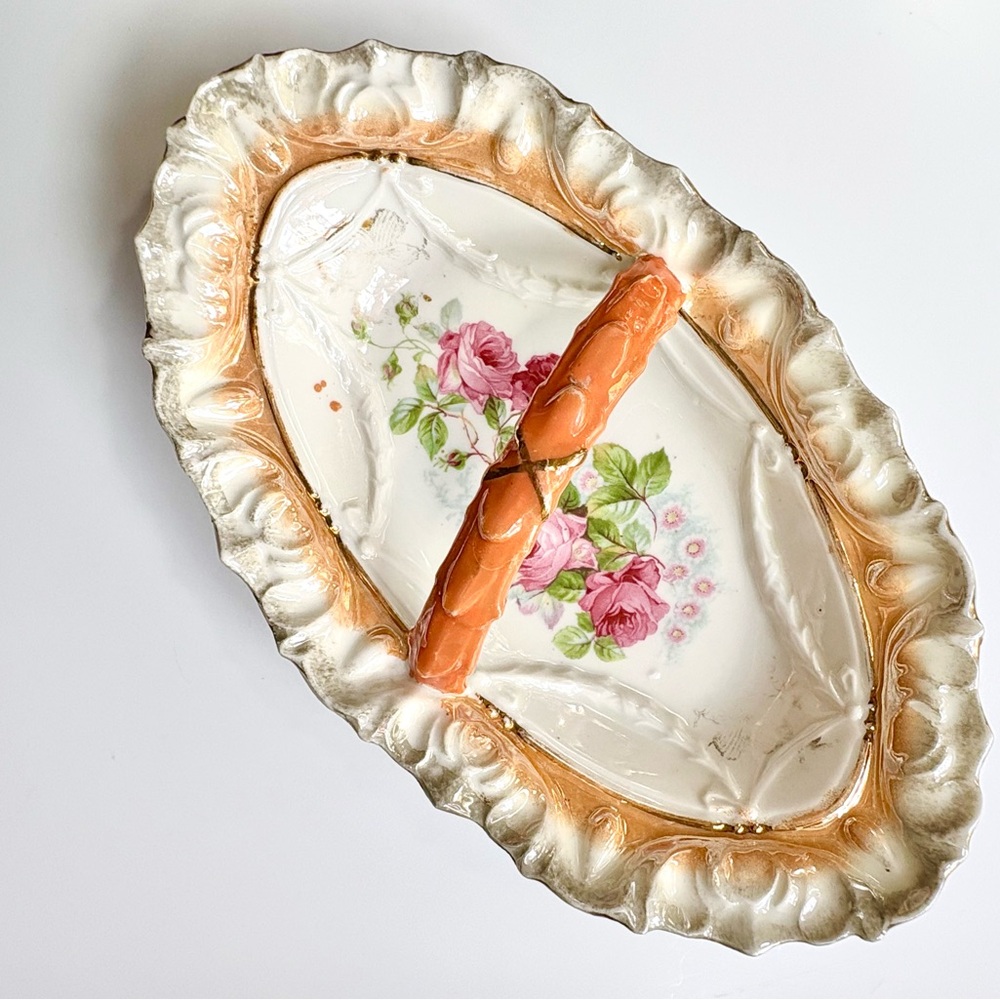 Antique Relish Dish from Germany - Victorian era or early 1900s.